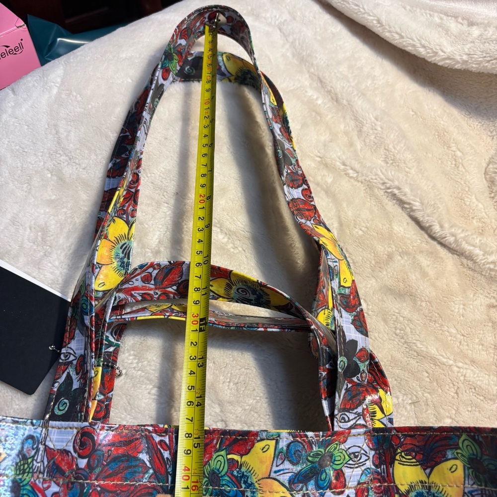 Sale! NEW Consuela Jumbo Tote Bag Sawyer Floral Sunflowers Yellow Red Blue NWT - Picture 14 of 16